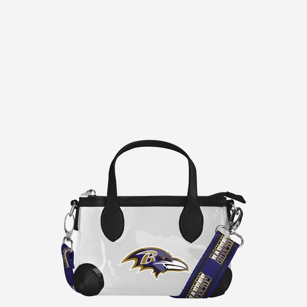 Baltimore Ravens Big Logo Clear Crossbody Mini Purse FOCO - FOCO.com