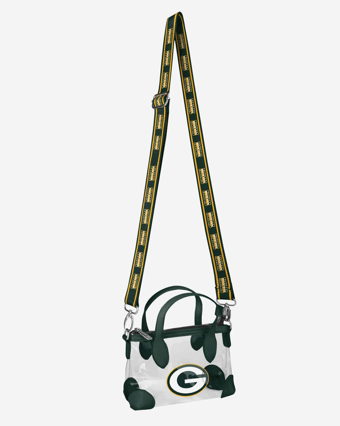 Green Bay Packers Big Logo Clear Crossbody Mini Purse FOCO - FOCO.com