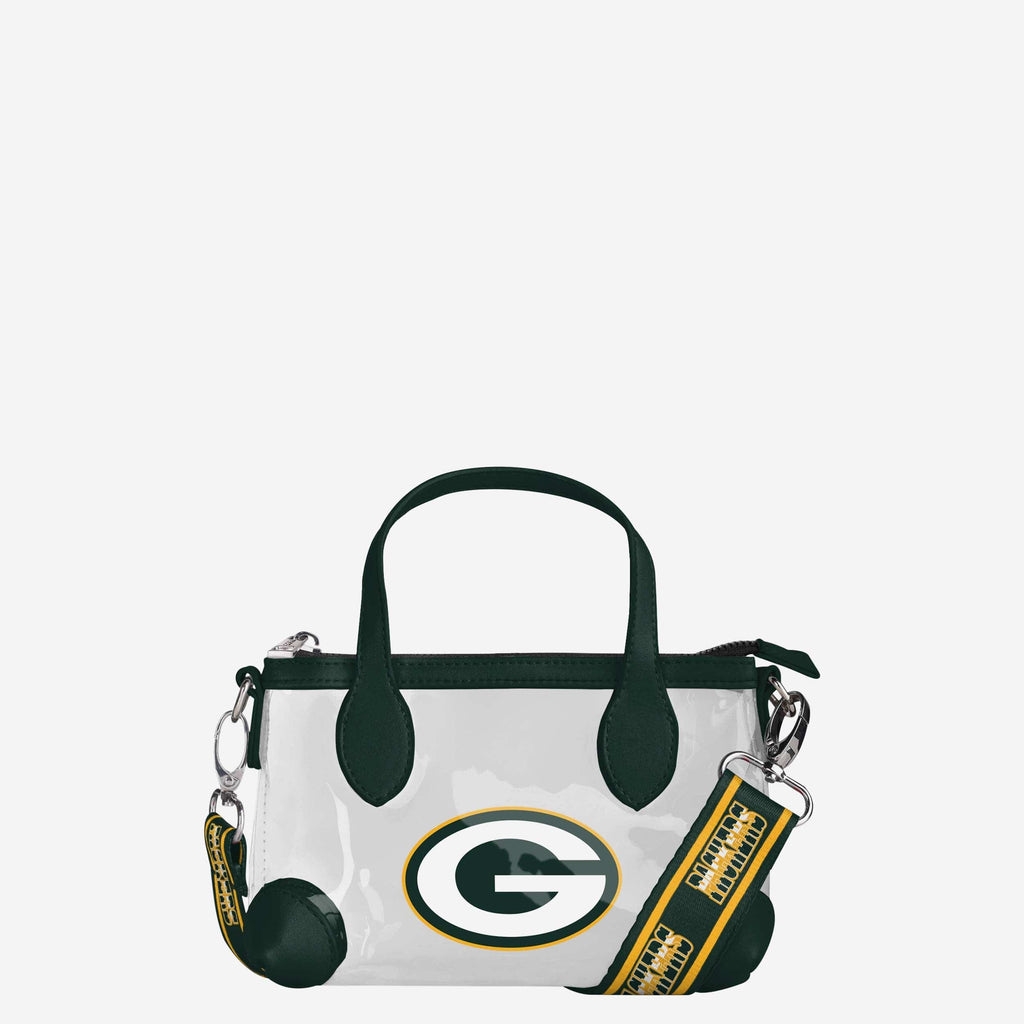 Green Bay Packers Big Logo Clear Crossbody Mini Purse FOCO - FOCO.com