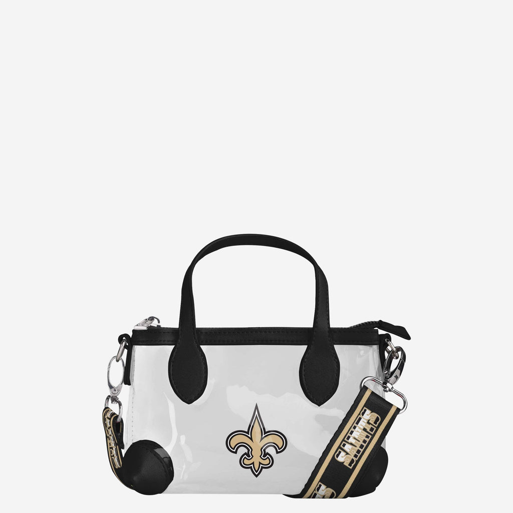 New Orleans Saints Big Logo Clear Crossbody Mini Purse FOCO - FOCO.com