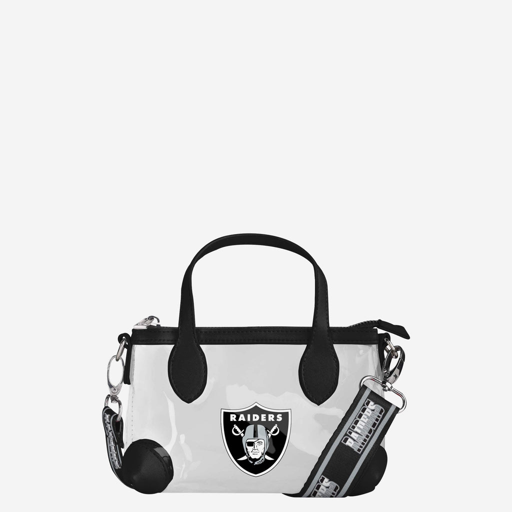 Las Vegas Raiders Big Logo Clear Crossbody Mini Purse FOCO - FOCO.com