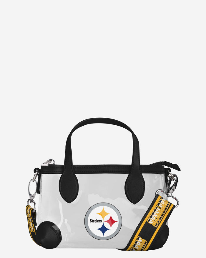 Pittsburgh Steelers Big Logo Clear Crossbody Mini Purse FOCO - FOCO.com