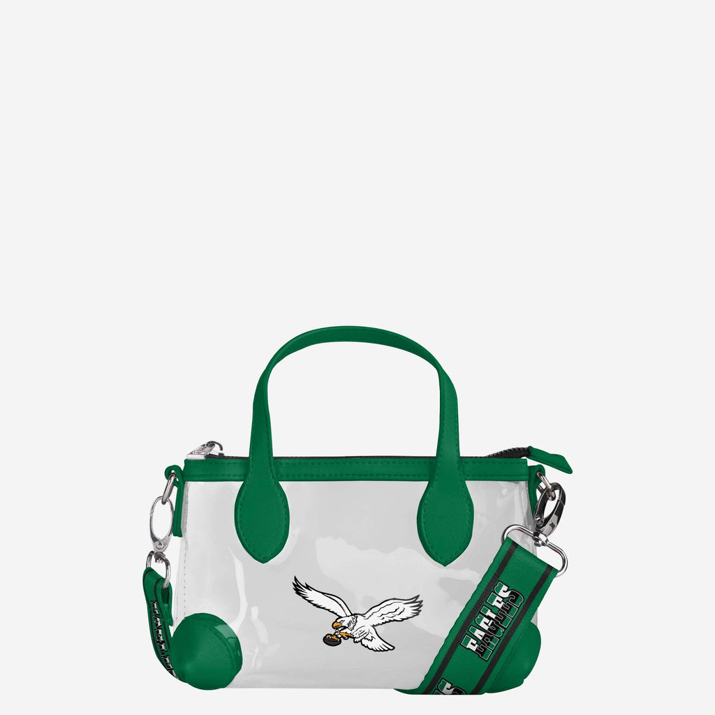 Philadelphia Eagles Retro Big Logo Clear Crossbody Mini Purse FOCO - FOCO.com