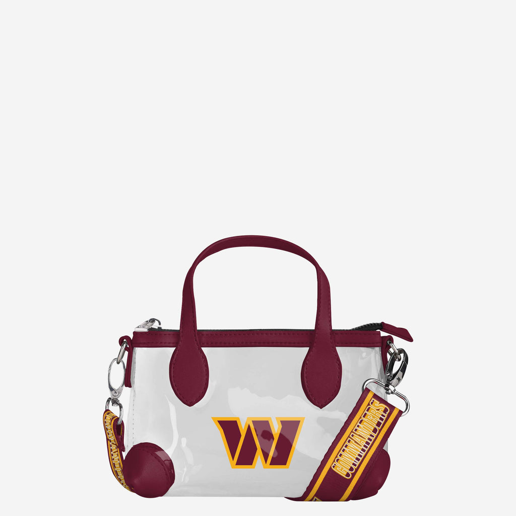 Washington Commanders Big Logo Clear Crossbody Mini Purse FOCO - FOCO.com