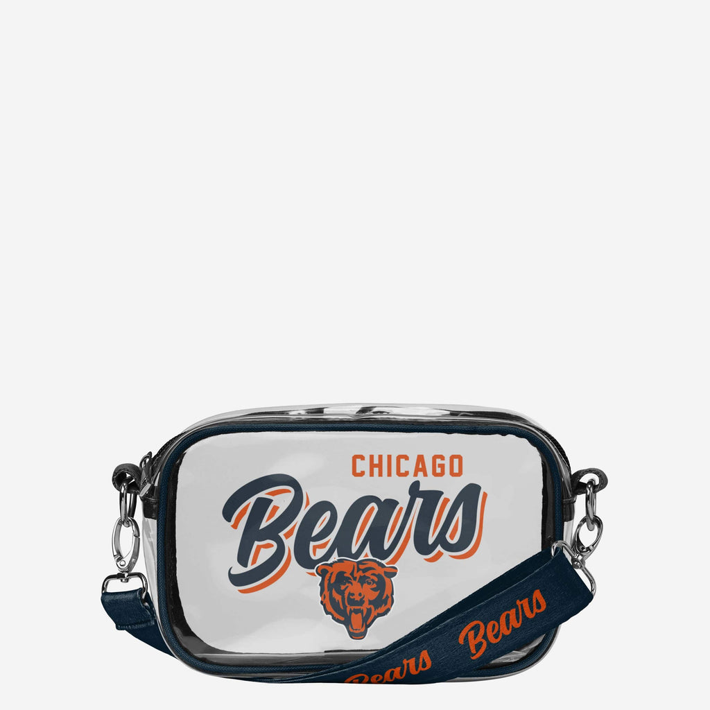 Chicago Bears Monty Script Clear Crossbody Bag FOCO - FOCO.com