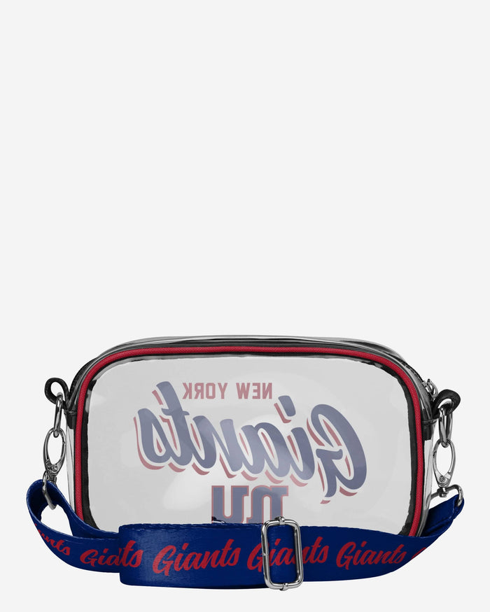 New York Giants Monty Script Clear Crossbody Bag FOCO - FOCO.com