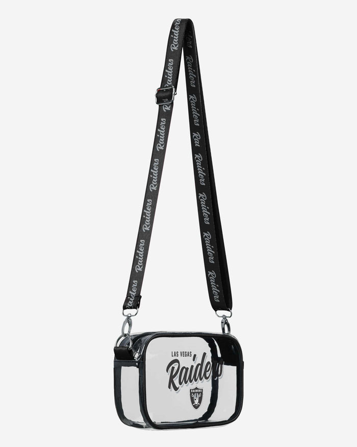 Las Vegas Raiders Monty Script Clear Crossbody Bag FOCO - FOCO.com