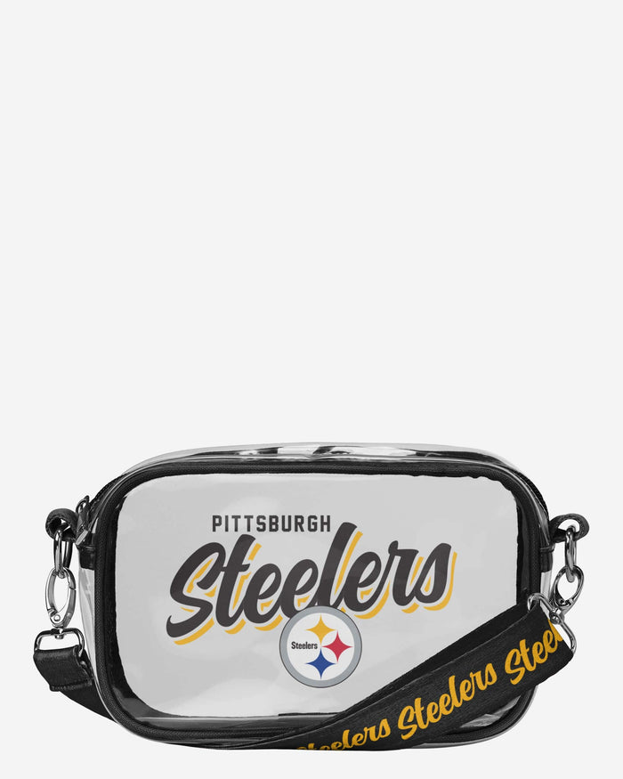 Pittsburgh Steelers Monty Script Clear Crossbody Bag FOCO - FOCO.com