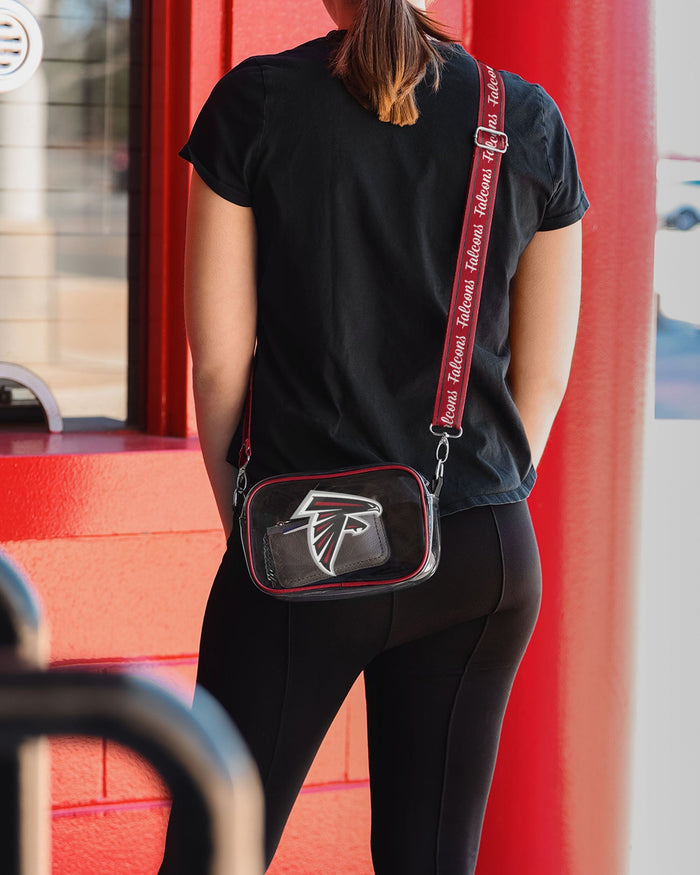 Atlanta Falcons Team Stripe Clear Crossbody Bag FOCO - FOCO.com