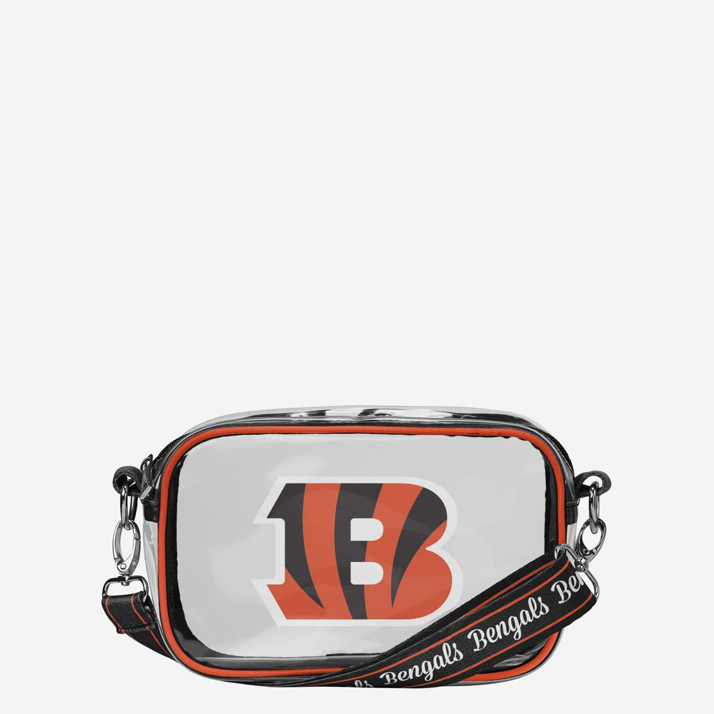 Cincinnati Bengals Team Stripe Clear Crossbody Bag FOCO - FOCO.com