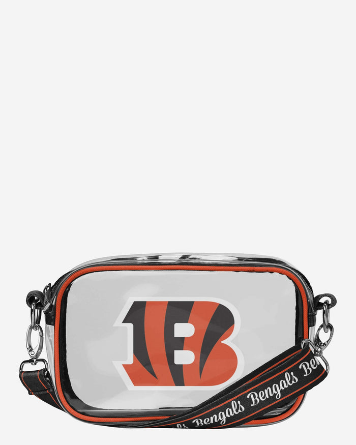Cincinnati Bengals Team Stripe Clear Crossbody Bag FOCO - FOCO.com