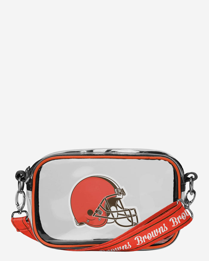 Cleveland Browns Team Stripe Clear Crossbody Bag FOCO - FOCO.com