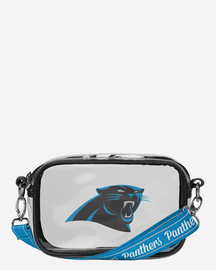 Carolina Panthers Team Stripe Clear Crossbody Bag FOCO - FOCO.com