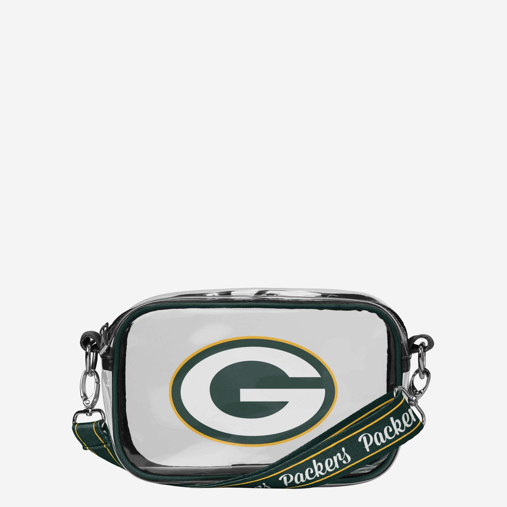 Green Bay Packers Team Stripe Clear Crossbody Bag FOCO - FOCO.com