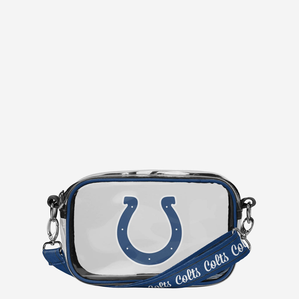 Indianapolis Colts Team Stripe Clear Crossbody Bag FOCO - FOCO.com