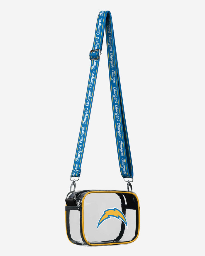 Los Angeles Chargers Team Stripe Clear Crossbody Bag FOCO - FOCO.com