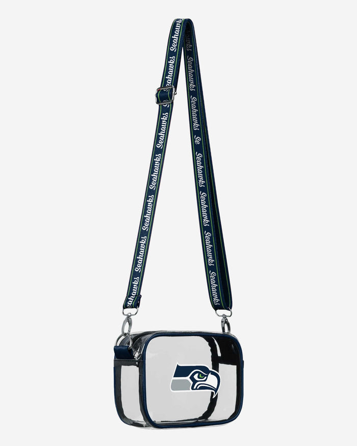 Seattle Seahawks Team Stripe Clear Crossbody Bag FOCO - FOCO.com
