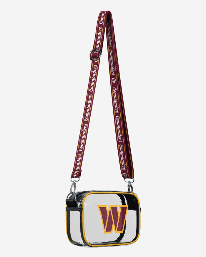 Washington Commanders Team Stripe Clear Crossbody Bag FOCO - FOCO.com