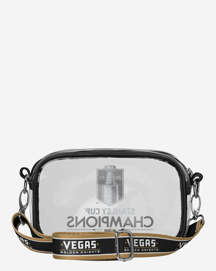 Vegas Golden Knights 2023 Stanley Cup Champions Clear Crossbody Bag FOCO