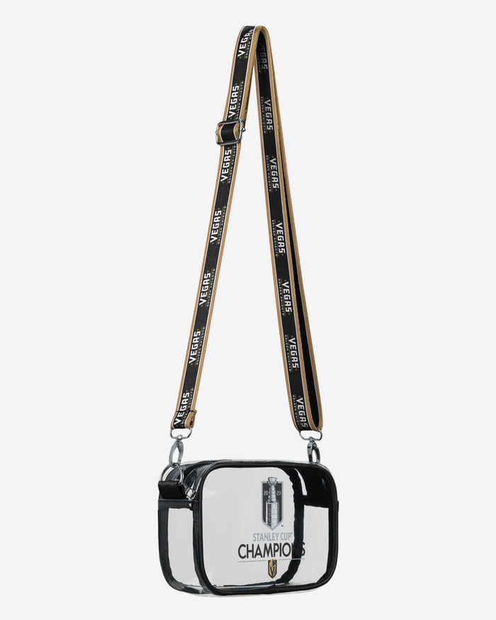 Vegas Golden Knights 2023 Stanley Cup Champions Clear Crossbody Bag FOCO - FOCO.com