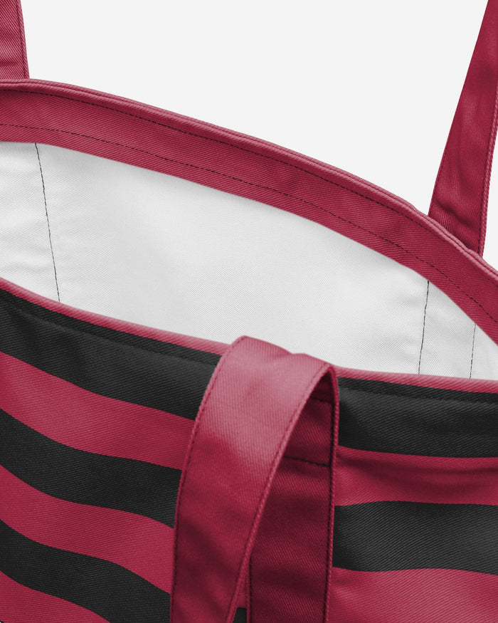 Arizona Cardinals Team Stripe Canvas Tote Bag FOCO - FOCO.com
