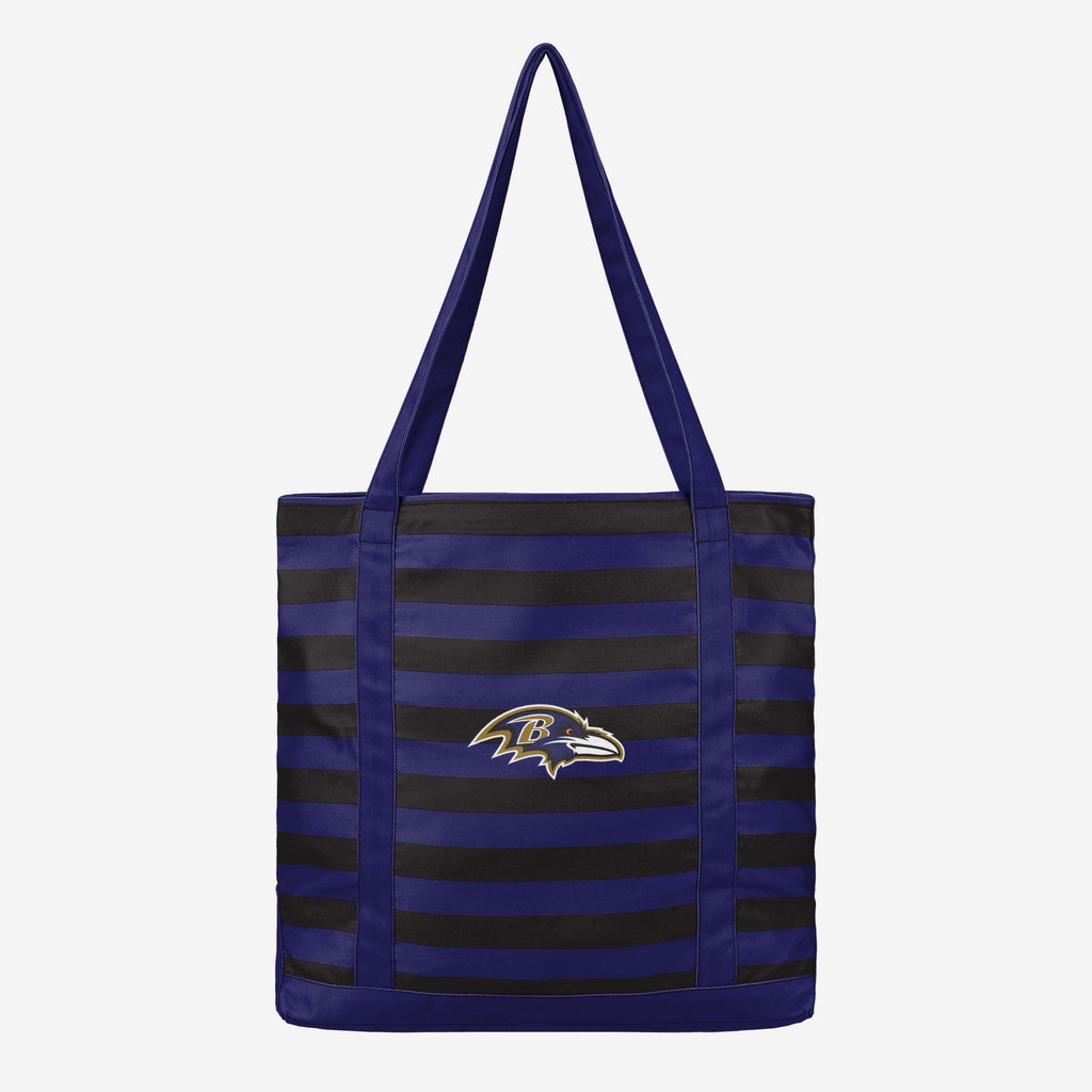 Baltimore Ravens Team Stripe Canvas Tote Bag FOCO - FOCO.com