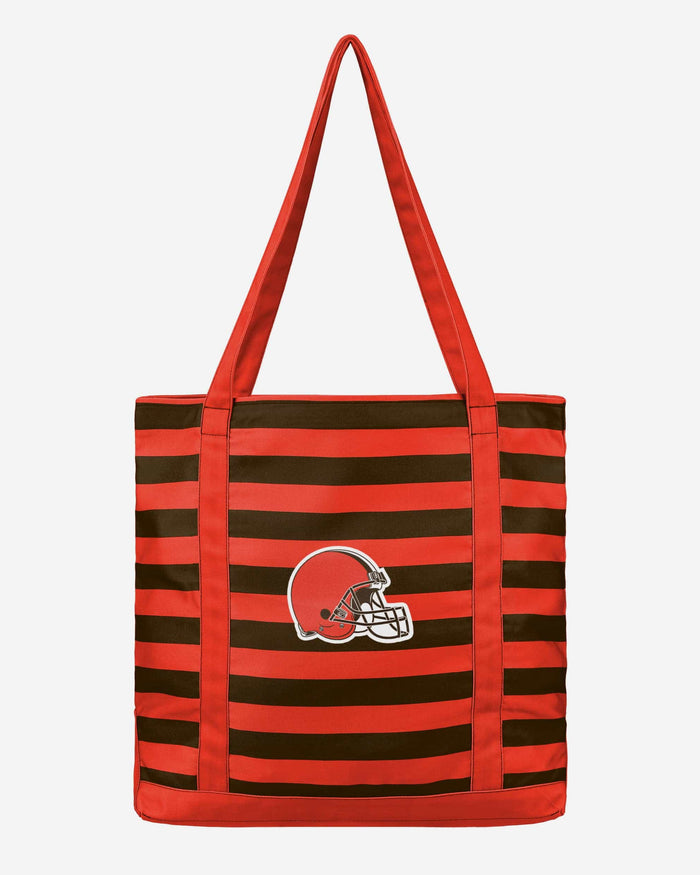 Cleveland Browns Team Stripe Canvas Tote Bag FOCO - FOCO.com