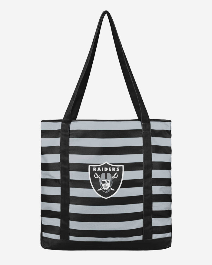 Las Vegas Raiders Team Stripe Canvas Tote Bag FOCO - FOCO.com