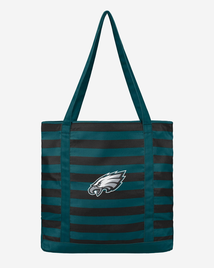 Philadelphia Eagles Team Stripe Canvas Tote Bag FOCO - FOCO.com