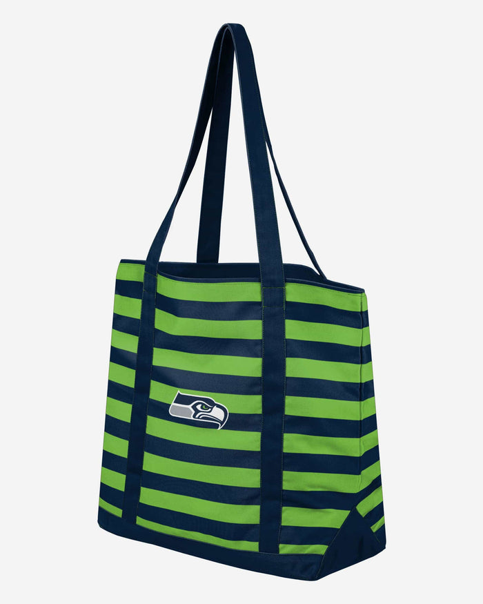 Seattle Seahawks Team Stripe Canvas Tote Bag FOCO - FOCO.com