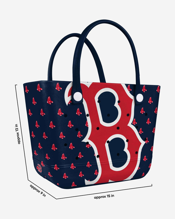 Boston Red Sox Big Logo Mini Print Tailgate Tote Bag FOCO - FOCO.com