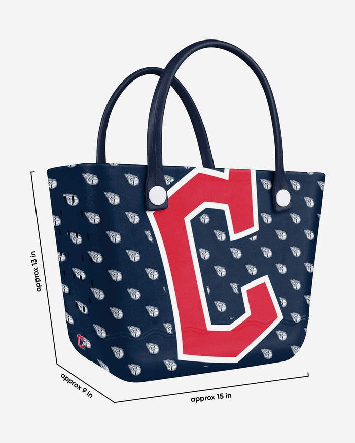 Cleveland Guardians Big Logo Mini Print Tailgate Tote Bag FOCO - FOCO.com