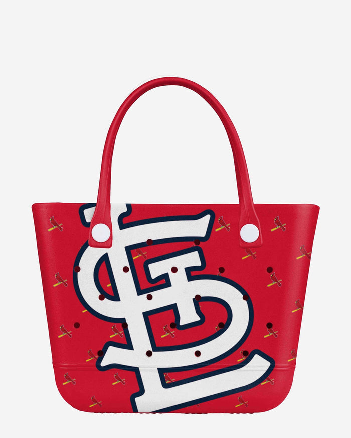 St Louis Cardinals Big Logo Mini Print Tailgate Tote Bag FOCO - FOCO.com