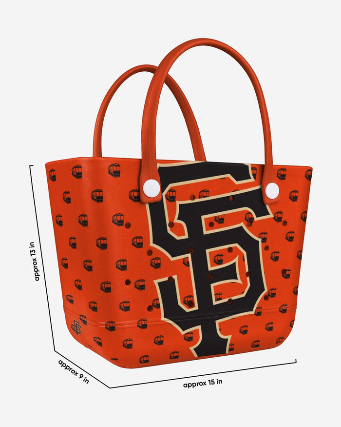 San Francisco Giants Big Logo Mini Print Tailgate Tote Bag FOCO - FOCO.com