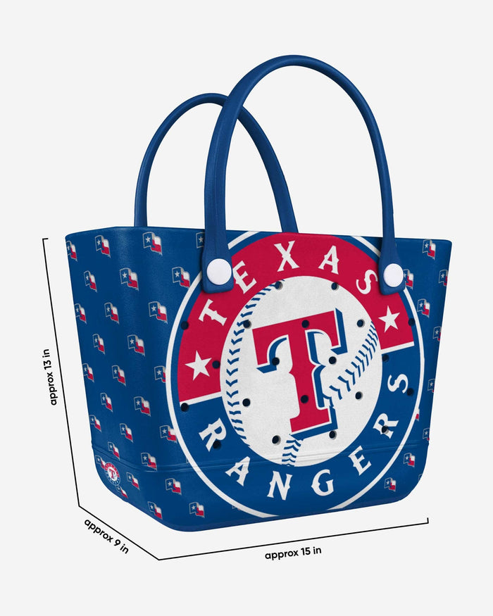 Texas Rangers Big Logo Mini Print Tailgate Tote Bag FOCO - FOCO.com