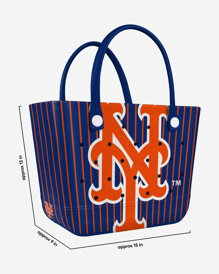 New York Mets Pinstripe Tailgate Tote Bag FOCO - FOCO.com