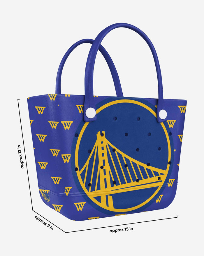 Golden State Warriors Big Logo Mini Print Tailgate Tote Bag FOCO - FOCO.com