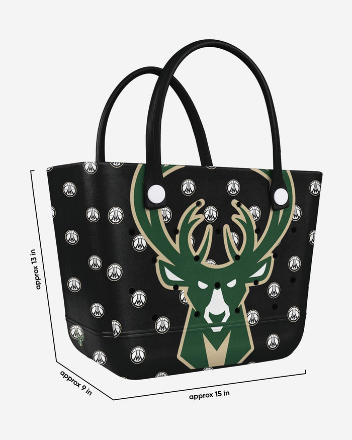 Milwaukee Bucks Big Logo Mini Print Tailgate Tote Bag FOCO - FOCO.com