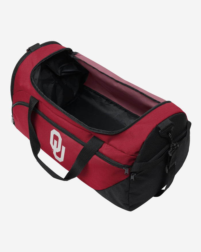 Oklahoma Sooners Solid Big Logo Duffle Bag FOCO - FOCO.com