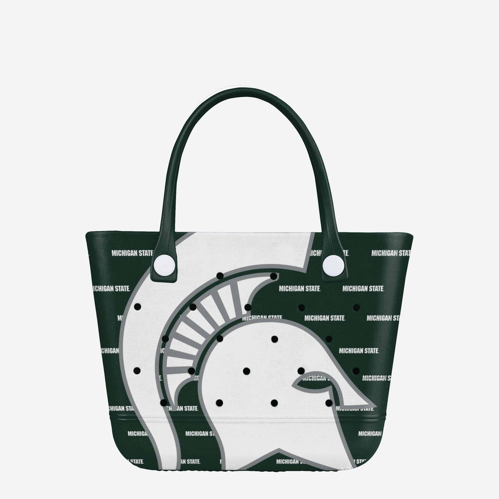 Michigan State Spartans Big Logo Mini Print Tailgate Tote Bag FOCO - FOCO.com