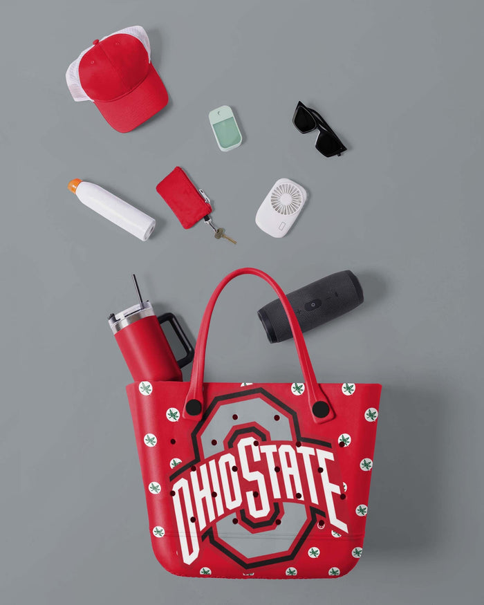 Ohio State Buckeyes Big Logo Mini Print Tailgate Tote Bag FOCO - FOCO.com