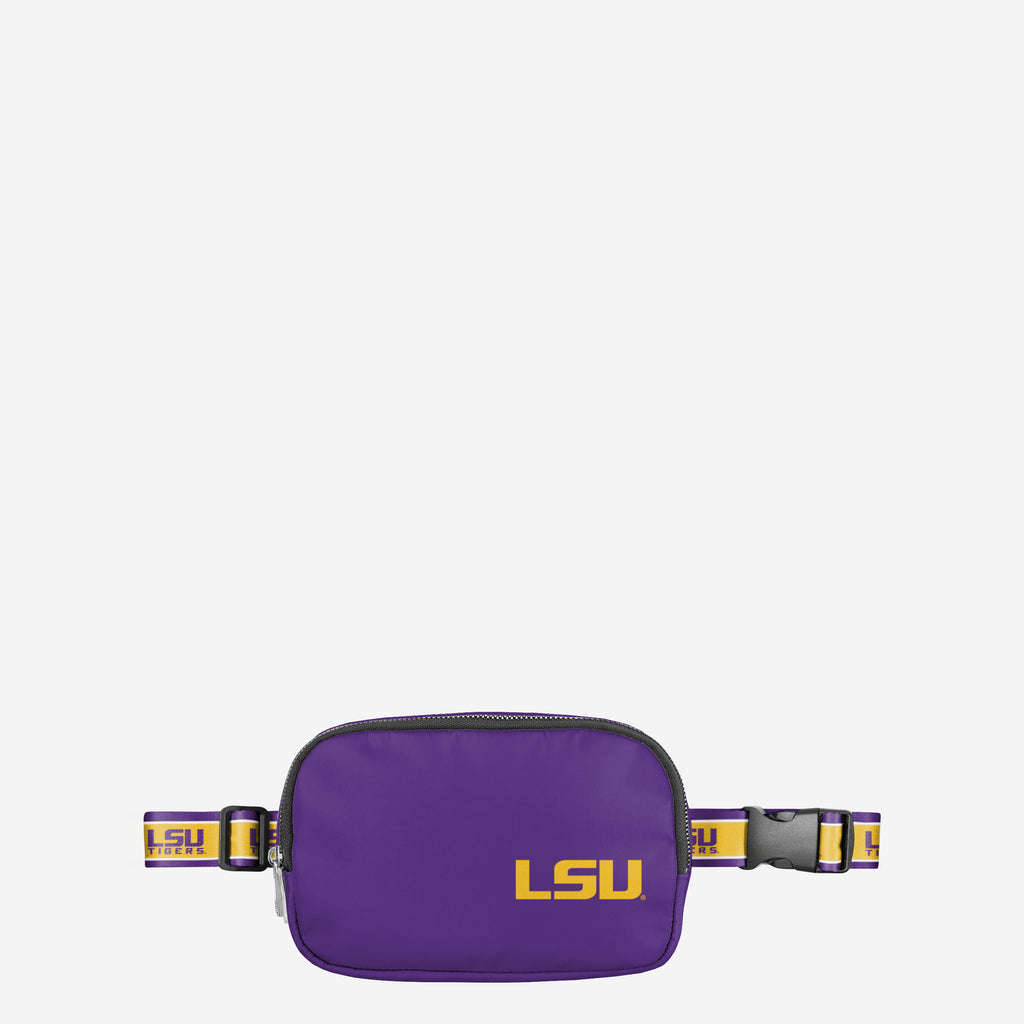 LSU Tigers Team Wordmark Crossbody Belt Bag FOCO - FOCO.com