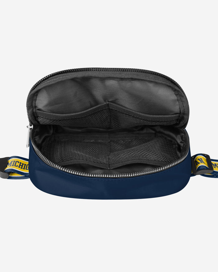 Michigan Wolverines Team Wordmark Crossbody Belt Bag FOCO - FOCO.com