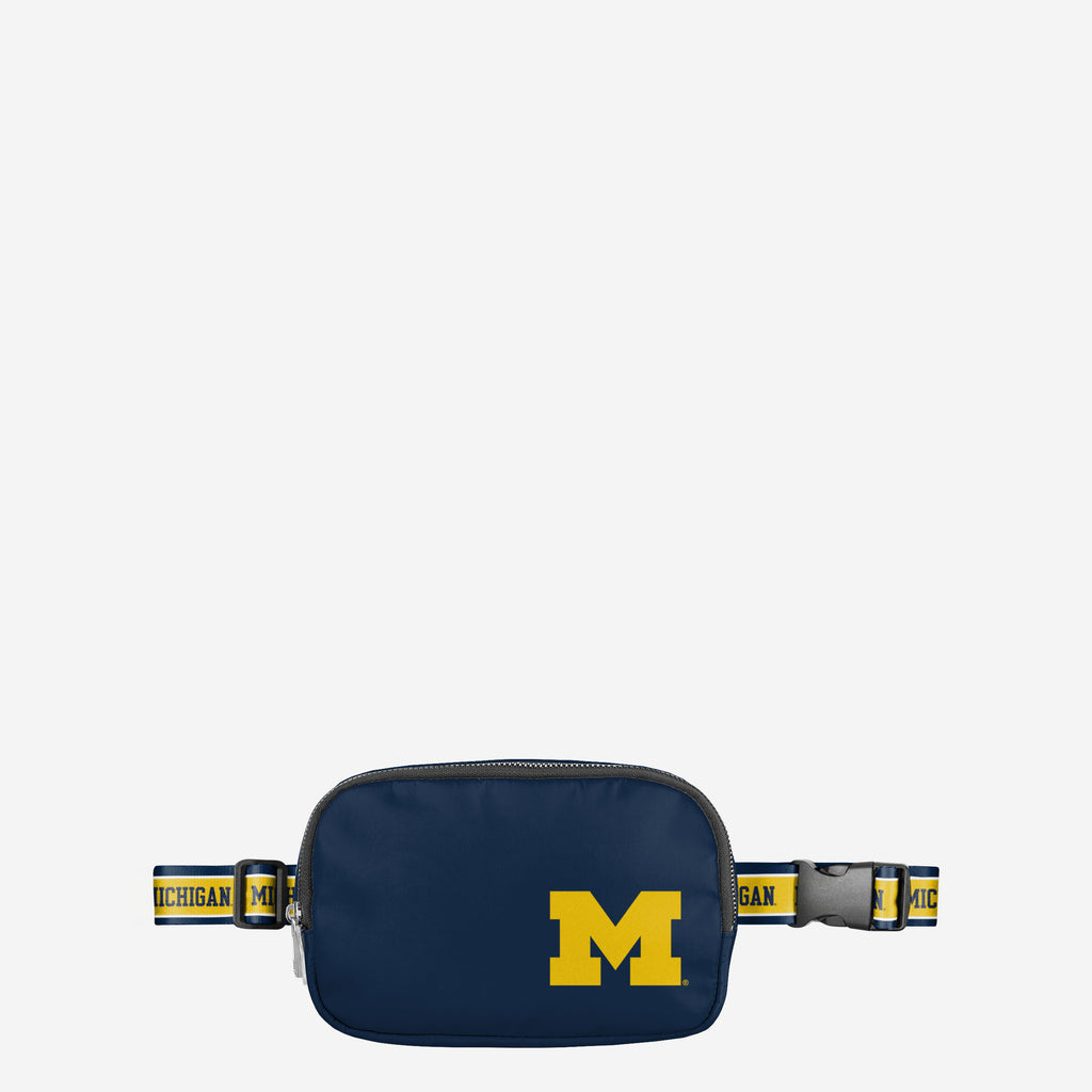 Michigan Wolverines Team Wordmark Crossbody Belt Bag FOCO - FOCO.com