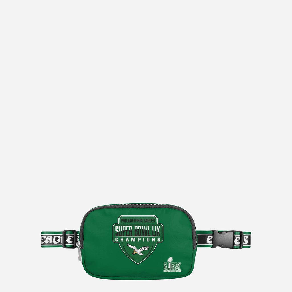 Philadelphia Eagles Super Bowl LIX Champions Kelly Green Large Team Wordmark Belt Bag FOCO - FOCO.com