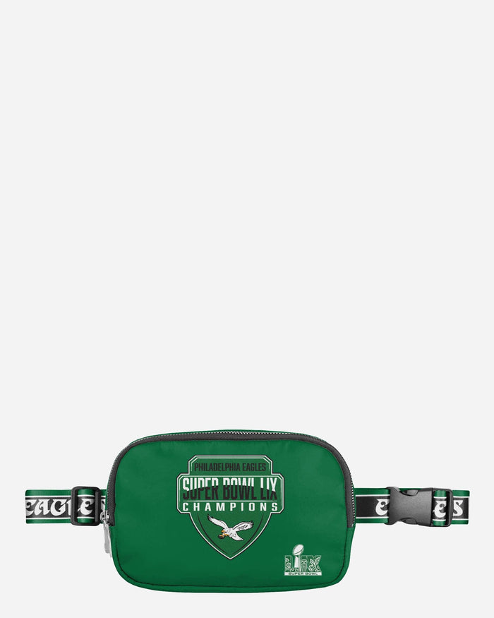 Philadelphia Eagles Super Bowl LIX Champions Kelly Green Large Team Wordmark Belt Bag FOCO - FOCO.com