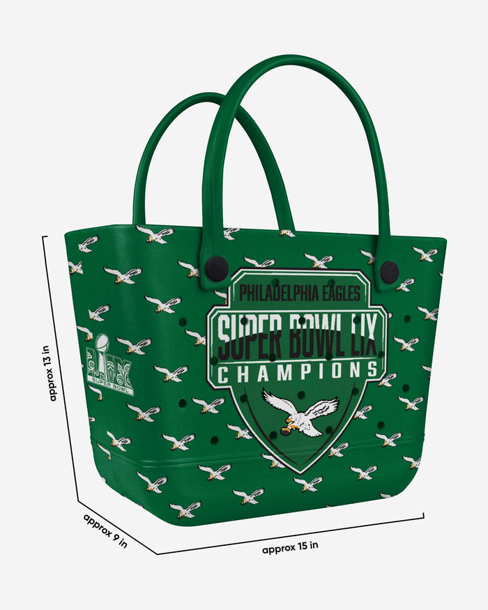 Philadelphia Eagles Super Bowl LIX Champions Kelly Green Tailgate Tote Bag FOCO - FOCO.com