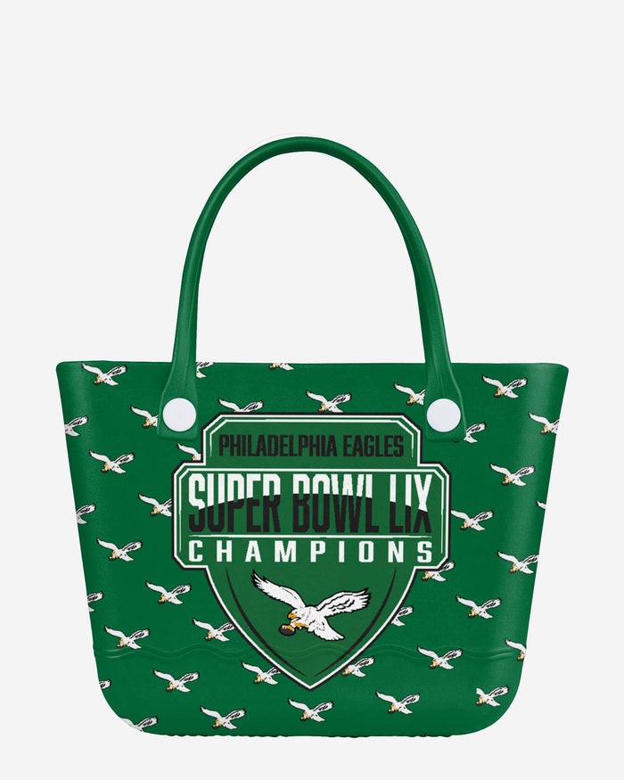 Philadelphia Eagles Super Bowl LIX Champions Kelly Green Tailgate Tote Bag FOCO - FOCO.com