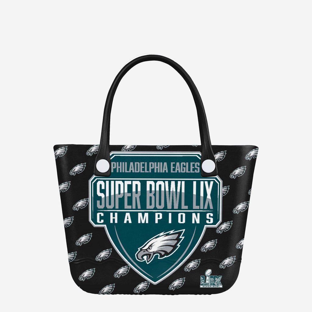 Philadelphia Eagles Super Bowl LIX Champions Big Logo Mini Print Tailgate Tote Bag FOCO - FOCO.com