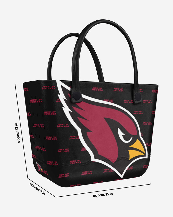 Arizona Cardinals Big Logo Mini Print Tailgate Tote Bag